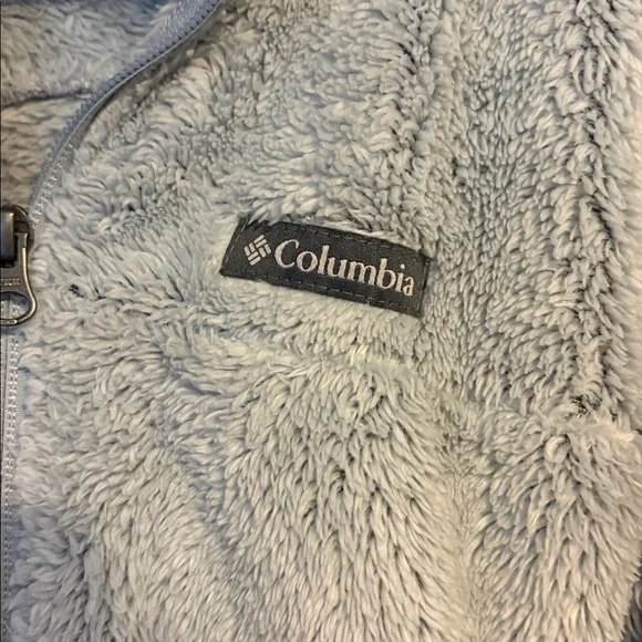 Light Blue Columbia jacket zip up - Picture 2 of 4